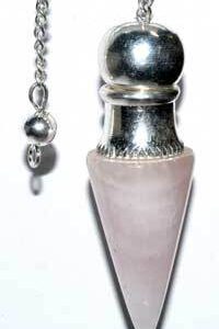 Rose Quartz chambered pendulum