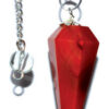 6-sided Red Carnelian pendulum 6-sided Red Carnelian pendulum