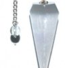 6-sided 7 Chakra Selenite pendulum 6-sided 7 Chakra Selenite pendulum