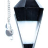 6-sided Tourmaline & White Agate pendulum 6-sided Tourmaline & White Agate pendulum
