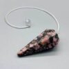 6-sided Rhodonite pendulum 6-sided Rhodonite pendulum