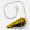 6-sided Bamboo Jasper pendulum 6-sided Bamboo Jasper pendulum