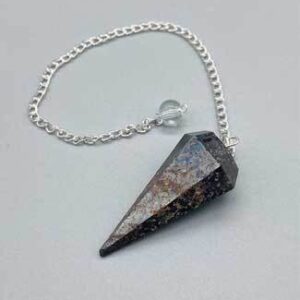 6-sided Hematite pendulum