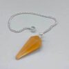 6-sided Orange Selenite pendulum 6-sided Orange Selenite pendulum