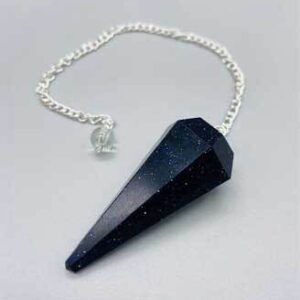 6-sided Blue Goldstone pendulum