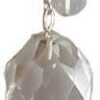 Faceted Clear Quartz pendulum Faceted Clear Quartz pendulum