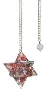 Merkaba Garnet Orgone pendulum