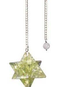 Merkabah Peridot Orgone pendulum