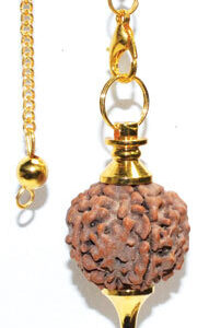 Gold Rudraksha pendulum