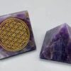 25-30mm Amethyst Flower of Life pyramid 25-30mm Amethyst Flower of Life pyramid