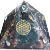 70mm Orgone Shungite & Flower pyramid 70mm Orgone Shungite & Flower pyramid