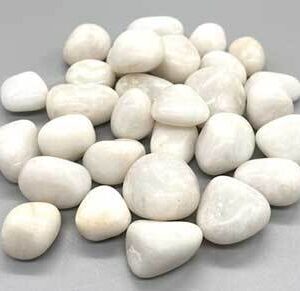1 lb Agate, Whitw tumbled stones