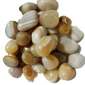 1 lb Banded Agate tumbled stones