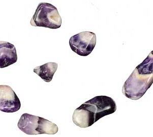 1 lb Chevron Amethyst tumbled stones