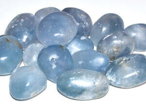 1 lb Celestite tumbled stones