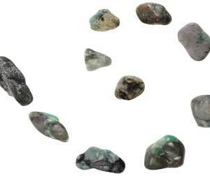 1 lb Emerald tumbled stones