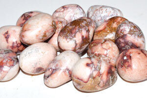 1 lb Jasper, Pink tumbled stones