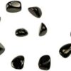 1 lb Jet tumbled stones 1 lb Jet tumbled stones