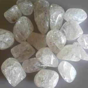 1 lb Quartz, Cracked tumbled stones