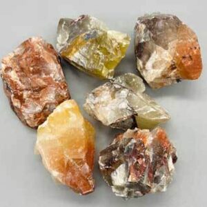 1 lb Red/ Brown Calcite untumbled stones