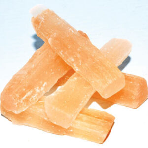 3″ Orange Selenite mini sticks 5 pk
