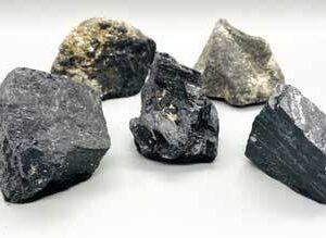 ~1.5 lb Slabs Tourmaline, Black untumbled stone