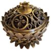 Lotus incense burner, antique bronze Lotus incense burner, antique bronze