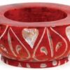 Red Stone Tealight or Cone Incense Burner Red Stone Tealight or Cone Incense Burner