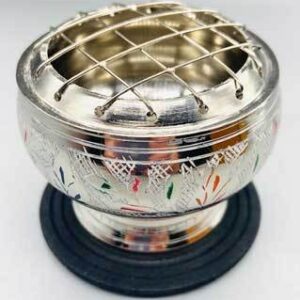2.25″ Engraved brass incense burner