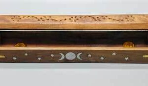 12″ Flip Top Triple Moon incense holder