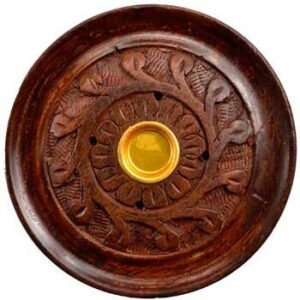 3 3/4″ wood carved stick/ cone Burner