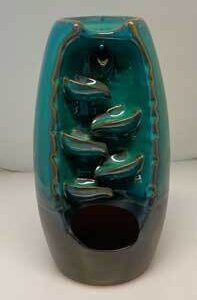 6 1/2″ Blue Ceramic back flow incense burner