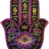 Black & Fuchia Hamsa incense burner