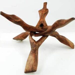3-Legged Cobra Wooden stand 8″