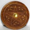 Wooden Pentagram incense burner Wooden Pentagram incense burner