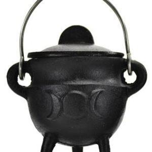Triple Moon cast iron cauldron w/ lid 2 3/4″