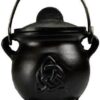 3″ Triquetra cast iron cauldron w/lid 3″ Triquetra cast iron cauldron w/lid