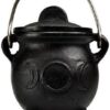 3″ Triple Moon cast iron cauldron w/ lid 3″ Triple Moon cast iron cauldron w/ lid