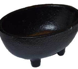 1 3/4″ Oval cast iron cauldron
