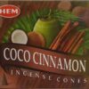 Coconut Cinnamon HEM cone 10 cones Coconut Cinnamon HEM cone 10 cones