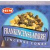 Frankincense & Myrrh HEM cone 10 cones Frankincense & Myrrh HEM cone 10 cones