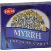 Myrrh HEM cone 10 cones Myrrh HEM cone 10 cones