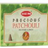 Patchouli HEM cone 10 cones Patchouli HEM cone 10 cones