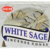 White Sage HEM cone 10 cones White Sage HEM cone 10 cones
