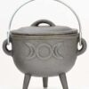 Triple Moon cast iron cauldron 4″ Triple Moon cast iron cauldron 4″