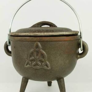 Triquetra cast iron cauldron 4 1/2″