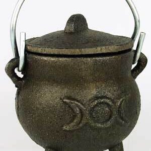 Triple Moon cast iron cauldron 3″