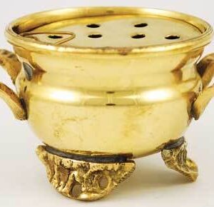 Brass Cauldron with Screen Burner 2″