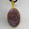 Amethyst Oval gold plated pendant Amethyst Oval gold plated pendant