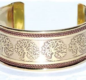 Tree of Life copper & brass bracelet